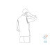 Veste de cuisine unisexe Egochef Cheap Air Plus blanche polyester et coton à manches longues