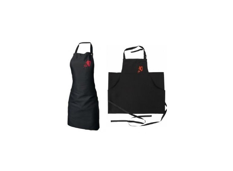 Tablier de cuisine noir réglable KAI SHUN logo brodé rouge