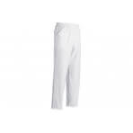 Pantalon de cuisine unisexe Egochef Coulisse blanc 100% coton à poches