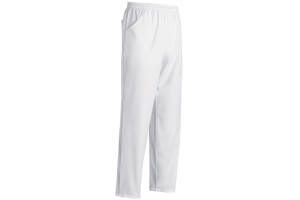 Pantalon de cuisine unisexe Egochef Coulisse blanc 100% coton à poches