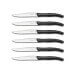 Coffret 6 couteaux à steak dentelés LOU LAGUIOLE Sky manches noirs