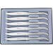 Coffret Laguiole G.DAVID, 6 couteaux table monobloc, 23 cm inox microdentés