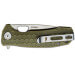 Couteau pliant Honey Badger Flipper Small 01HO010 manche nylon / fibres de verre vert kaki 9,4cm