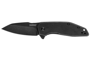 Couteau pliant Kershaw Gravel KS.2065 manche en acier à la finition blackwashed 8,9cm