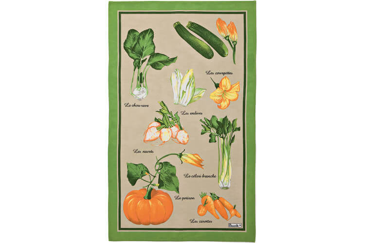 Torchon de cuisine Beauvillé Marché fabriqué en France 50x80cm