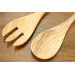 Couverts à salade Bérard Terra faits main en olivier 31,5cm