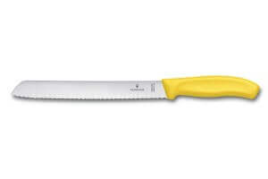 Couteau à pain lame 21cm manche jaune Victorinox 6.8636.21L8