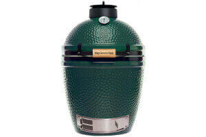 Pack Big Green Egg Medium barbecue + convEGGtor + table modulaire + meuble d'extension + 8 roulettes