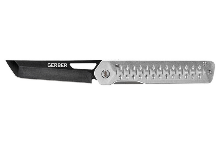 Couteau pliant Gerber New Ayako GE001667 manche en aluminium coloris argent 11,7cm