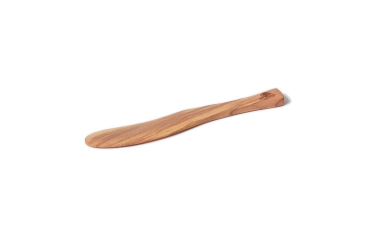 Tartineur courbe Bérard fait main en olivier 15,5cm