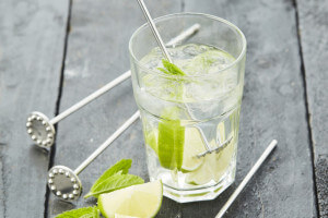 Lot de 4 touillettes + pilons à cocktail Point Virgule en acier inoxydable