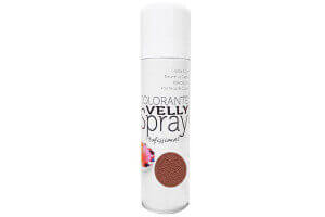 Spray alimentaire Velly effet velours 250ml - Brun Chocolat