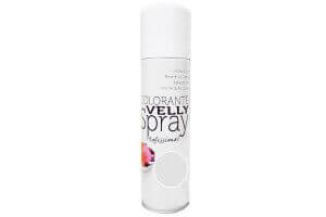 Spray alimentaire Velly effet velours 250ml - Blanc