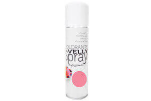 Spray alimentaire Velly effet velours 250ml - Rose