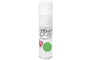 Spray alimentaire Velly effet velours 250ml - Vert