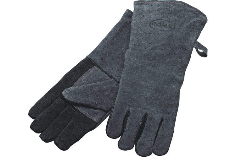 Paire de gants Rösle en cuir pour le barbecue - Taille unique XL