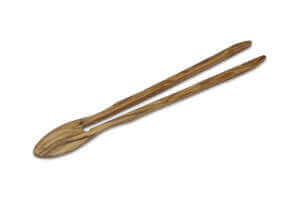 Pince à toast/cornichons Bérard faite main en olivier 25cm