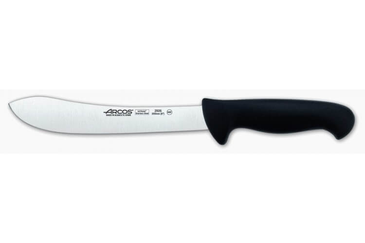 Couteau de boucher courbé 20cm acier Nitrum Arcos 2900