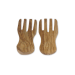 Set de 2 mains à salade Bérard fait main en olivier 20x9cm