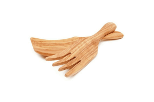 Couverts à choucroute Bérard faits main en olivier 22cm