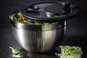 Essoreuse à salade Rösle 24cm en acier inoxydable 18/10