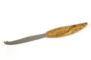 Couteau à fromage Bérard fait main en olivier lame 11cm