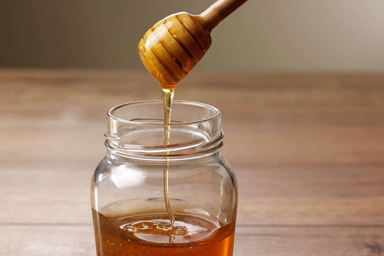 Cuillère à miel en bois d'olivier - 15cm