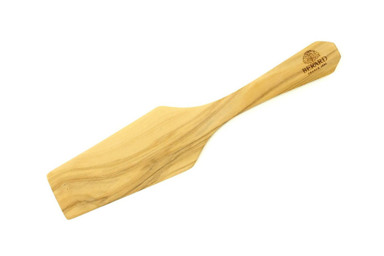 Pelle &agrave; tarte B&eacute;rard faite main en olivier 25cm