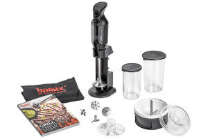 Coffret Bamix Barbecue M200 Deluxe noir - accessoires + tablier + livre de recettes