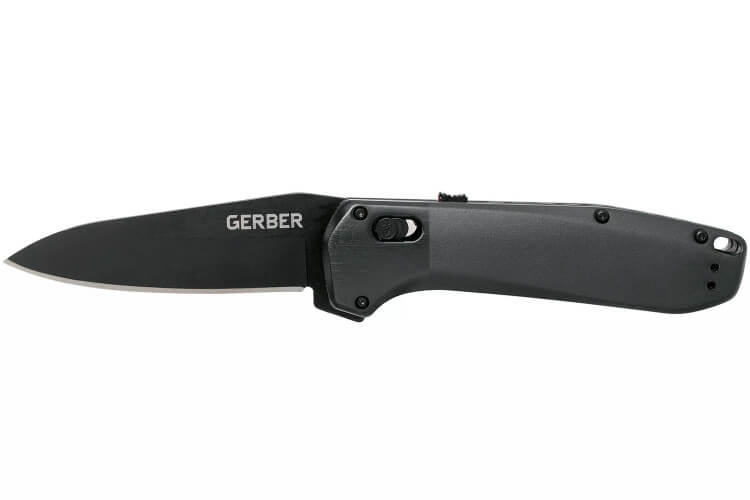 Couteau pliant Gerber HighBrow Large GE001713 manche en aluminium noir 12cm