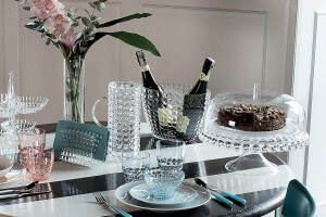 Seau à champagne / Corbeille à fruits transparent Guzzini Tiffany en acrylique
