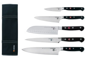 Mallette 5 couteaux de cuisine Chroma Japan Chef