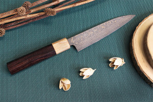 Barre aimantée pour couteaux Noyer artisanale 40cm