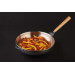 Wok Mastrad O'Wok Gourmet en acier inoxydable avec poignée amovible et grille