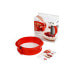 Moule à manqué démontable Lékué 23cm en silicone rouge + assiette en céramique