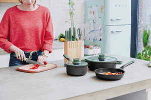 Bloc 5 couteaux Berghoff Forest Leo avec aiguiseur intégré