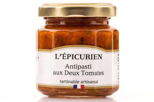 Antipasti aux Deux Tomates artisanal L'Épicurien fabriqué en France 100g