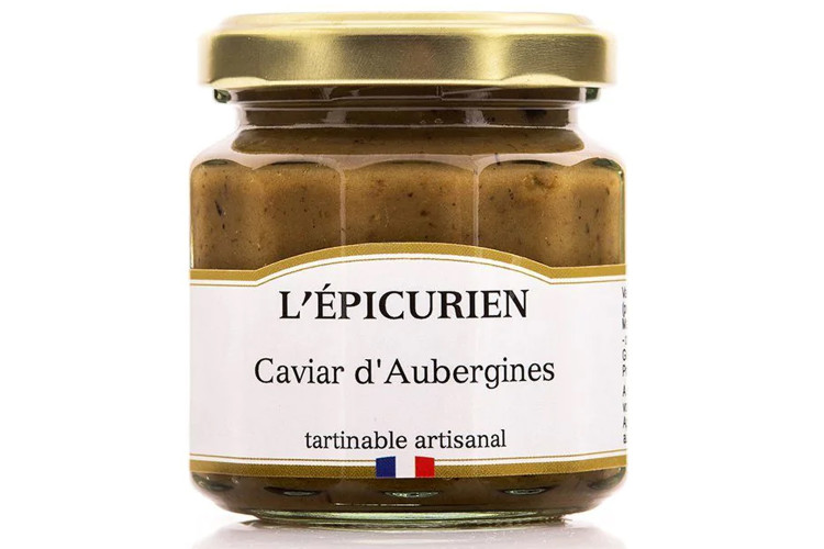 Caviar d'aubergines artisanal L'Épicurien fabriqué en France 100g