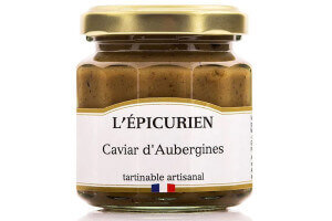 Caviar d'aubergines artisanal L'Épicurien fabriqué en France 100g