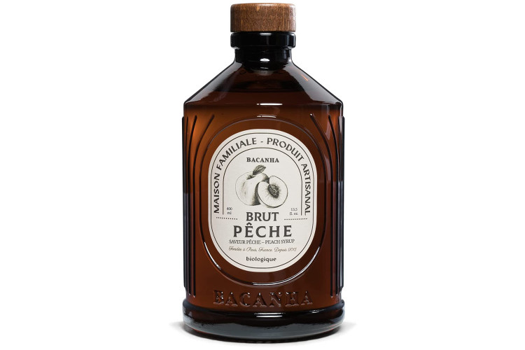 Sirop de p&ecirc;che brut artisanal Bacanha certifi&eacute; biologique 40cl