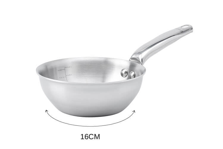 Sauteuse bombée De Buyer Alchimy en inox multicouches 3 plis
