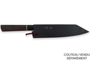 Protège-lame Kanetsugu Saya en bois de magnolia pour couteau santoku Zuiun