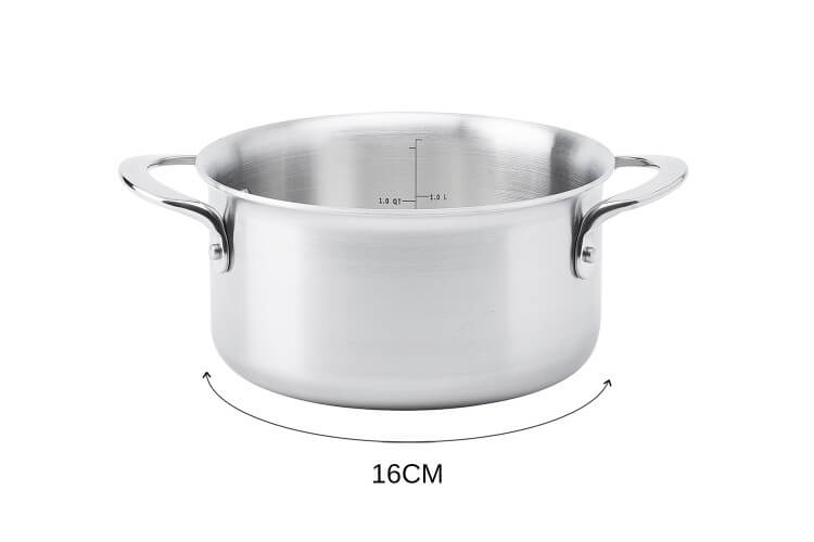 Faitout De Buyer Alchimy en inox 18/10 multicouches 3 plis