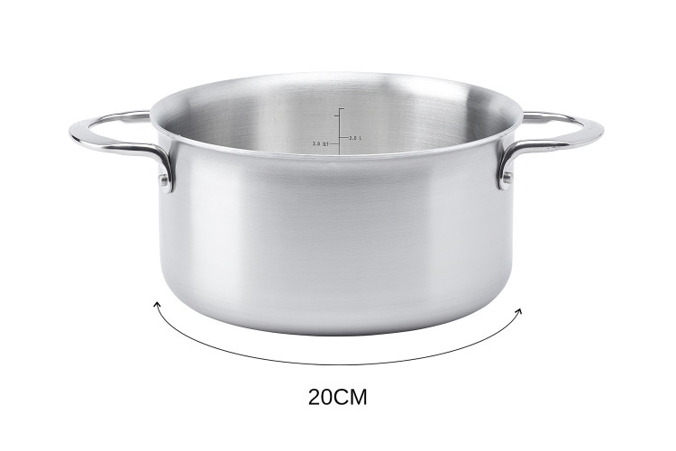 Faitout De Buyer Alchimy en inox 18/10 multicouches 3 plis