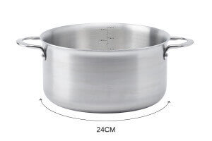 Faitout De Buyer Alchimy en inox 18/10 multicouches 3 plis