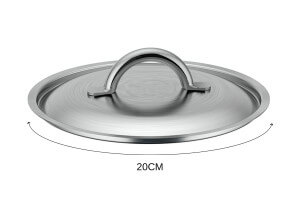 Couvercle De Buyer Prim'Appety en inox brossé avec poignée