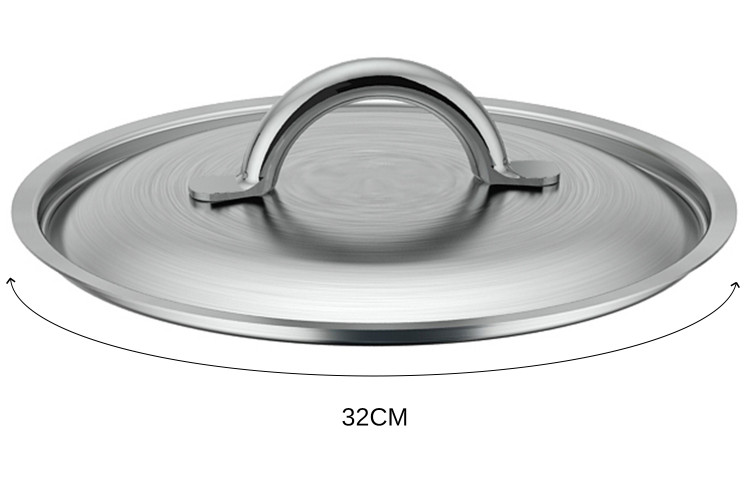 Couvercle De Buyer Prim'Appety en inox brossé avec poignée