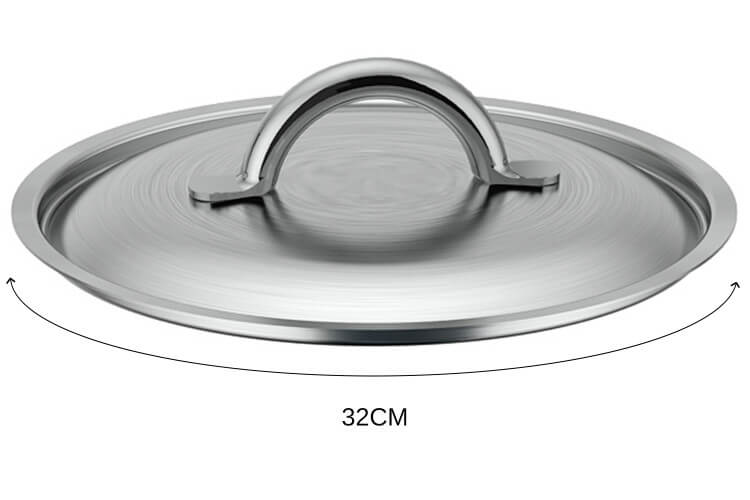 Couvercle De Buyer Prim'Appety en inox brossé avec poignée