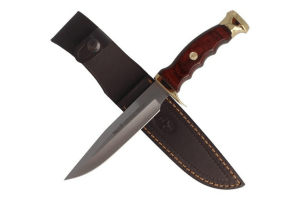 Couteau Muela Ranger 14-R 9227 lame 14cm manche en stamina avec pommeau en laiton + étui en cuir