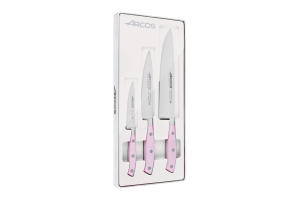 Coffret 3 couteaux de cuisine Riviera Rose Arcos forgés
